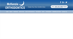Desktop Screenshot of mckenzieorthodontics.com