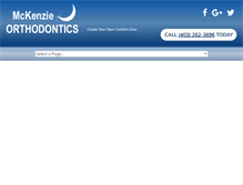 Tablet Screenshot of mckenzieorthodontics.com